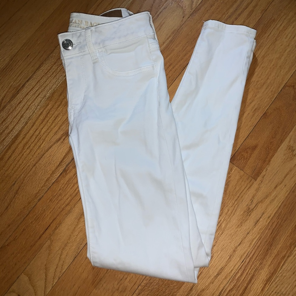 American Eagle White Jeggings